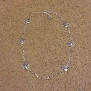 Brighton silver medallion necklace